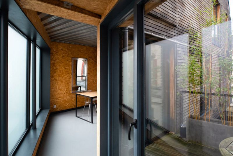 loft avec jardin intérieur - cabinet tranquille